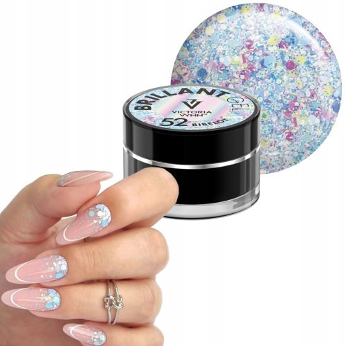  VICTORIA VYNN BRILLANT GEL GLITTER GEL FOR DECORATIONS PRINCESS 52 TRIBELOT