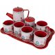  METAL FLOWER TEA SET FOR CHILDREN