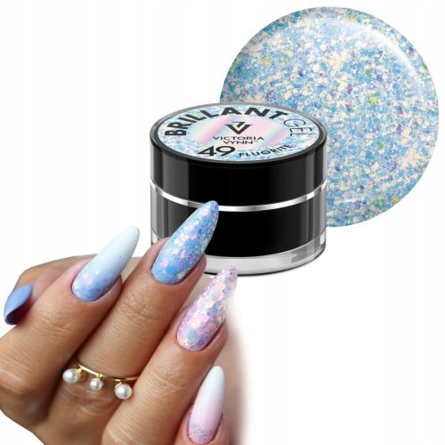  VV Brillant Decoration Gel 5g 49 Fluorite Nail Art Gel Glitter