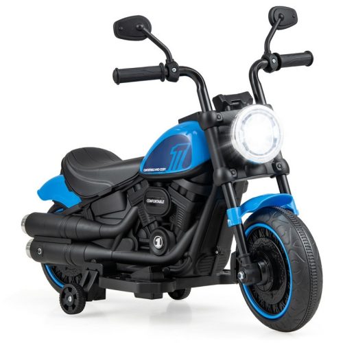  Motorcycle for kids Toy Costway Blue Motorcycle up to 25 kg