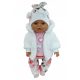  41-44cm DOLL CLOTHES SET WHITE FUR + SOCKS