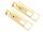  Gold earrings 585 spectacular long large movable rectangles on a stud 14k