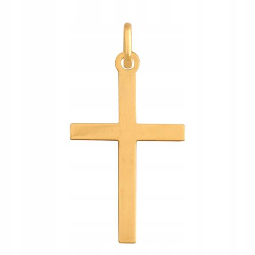  LARGE GOLD CROSS PR. 585 + ENGRAVING