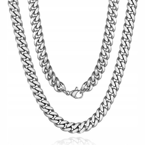  Cuban men's chain surgical steel Pancerka 60 cm 8 mm + free