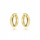  585 GOLD EARRINGS ENGLISH HOOPS GIFT ENGRAVING