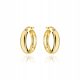  585 GOLD EARRINGS ENGLISH HOOPS GIFT ENGRAVING