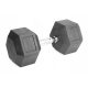  Fixed dumbbells 1x25kg cast iron rubberized 25kg HEX for training SOLID