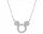 Apart Silver Necklace Mickey Mouse Disney