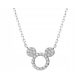 Apart Silver Necklace Mickey Mouse Disney