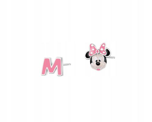  Apart Silver Earrings Minnie Mouse Disney