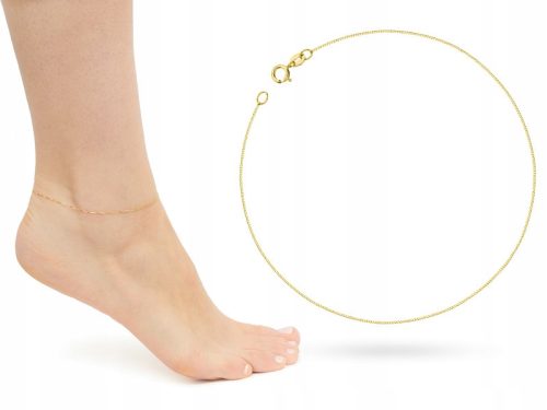  BEAUTIFUL GOLD LEG BRACELET pr. 333 Cube 8k