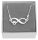  Silver infinity necklace paw dog cat paw BOX SILVER 925