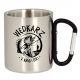  METAL TOURIST MUG MEN'S GIFT FOR BOYFRIEND'S DAY GUY FISHERMAN