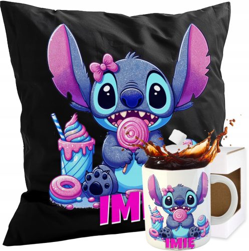  SET BLACK PILLOW MUG LILO AND STITCH STITCH ANGEL CHILD'S GIFT 5