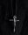  Silver cross CRUCIFIXION of JESUS CHRIST. INRI