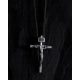  Silver cross CRUCIFIXION of JESUS CHRIST. INRI