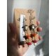  Triple mushroom earrings - toadstools, chanterelles, bay boletes - handicraft