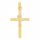  Gold cross pendant with Jesus yellow gold pr. 333