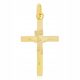  Gold cross pendant with Jesus yellow gold pr. 333