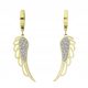 316L SURGICAL STEEL GOLD EARRINGS WINGS