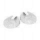  Silver earrings openwork spider web/stud 925