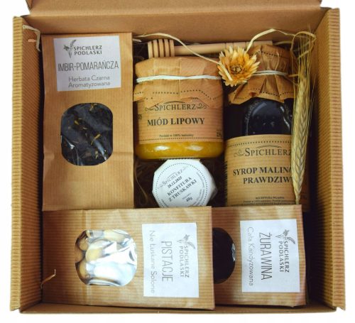  Gift Set Birthday St. Nicholas Day Grandmother's Day Pistachios Tea Honey BOX