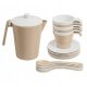  BEIGE CHILDREN'S COFFEE SET 19 PIECES WADER