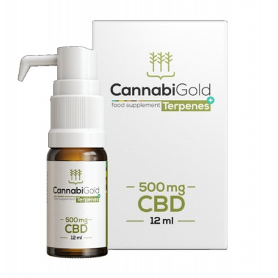  CBD Hemp Oil 5% HemPoland CannabiGold Terpenes+ 500 mg 12 ml