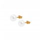  Gold Plated Silver Earrings with Pearls Verona