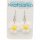  Flower earrings hanging white daisies 26 mm large