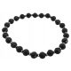  DECORATIVE BRACELET WITH TOURMALINE FACETED BLACK TOURMALINE AND HEMATITES