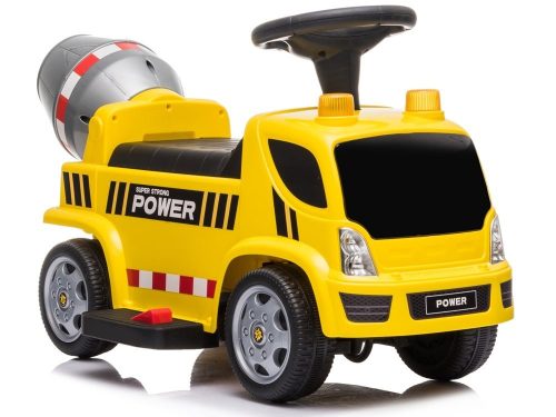  6V Battery Ride-on Vehicle Concrete Mixer Sounds Stand Yellow