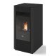  Eva Calor Irma steel pellet stove 9 kW black