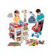  Toy supermarket with cash register and trolley