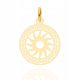  Gold pendant on a chain sun Greek pattern PR. 585