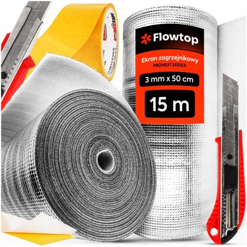  RADIATOR SCREEN SET 15m THERMAL INSULATION MAT FOAM TAPE 10m KNIFE