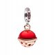  S925 Silver Two Tone Murano Pendant Planet Mars