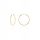  Gold hoop earrings 585 classic sapphire earrings light and elegant circles 1.2cm