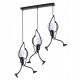  MODERN CEILING LAMP HANGING FIGURINES HUMANOID BLACK