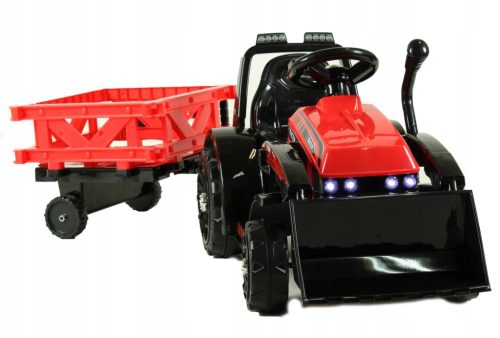  TRACTOR BATTERY TRAILER MOVABLE BUCKET REMOTE CONTROL LED MUSIC RED