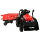  TRACTOR BATTERY TRAILER MOVABLE BUCKET REMOTE CONTROL LED MUSIC RED