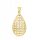  Gold pendant - Teardrop pr.333