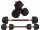  Bituminous adjustable dumbbells Fitli 2x 20 kg