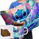  SET LARGE PILLOW MUG NAME LILO STITCH STITCH CHILD'S BIRTHDAY GIFT