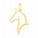  Gold-plated pendant - Horse 925