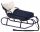  Traditional metal sled JEE Classik + backrest + sleeping bag