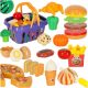  Velcro cutting vegetables in a basket Set Kitchen Shop for children 26 pcs