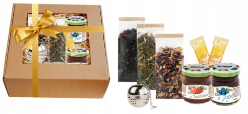  Gift BOX basket TEA HONEY gift for Teacher's Day Birthday