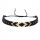  Bracelet beads braided fashionable thin boho patterns adjustable black