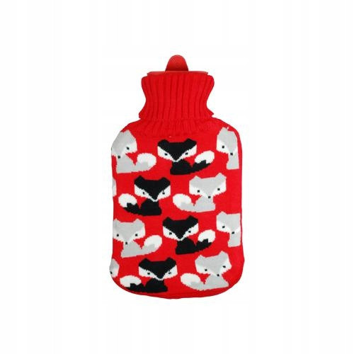  Rubber hot water bottle in a sweater 2l, in a cover